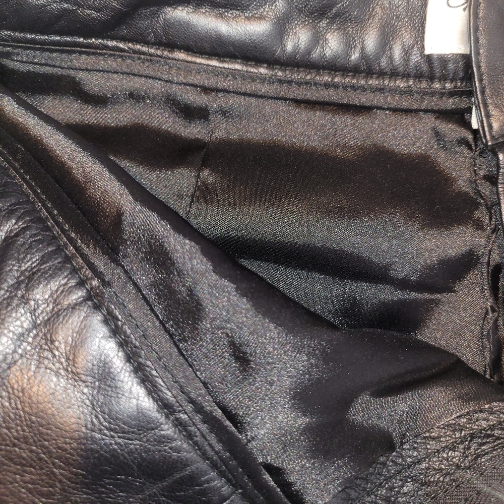 Milly of New York Black Leather Shorts - Picture 6 of 7
